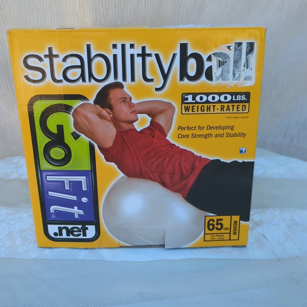 GoFit Core Strength Stability Ball 65cm Medium